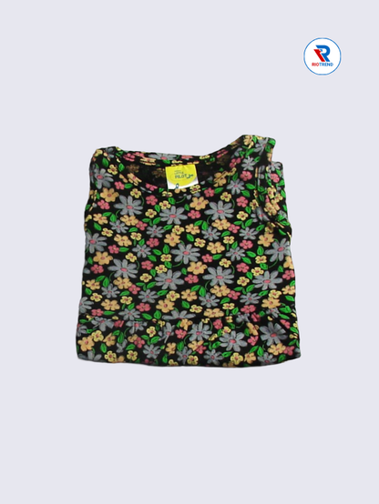 Girls Frock Sleeveless 02-06yrs in Flower Design (Folded)-RioTrend