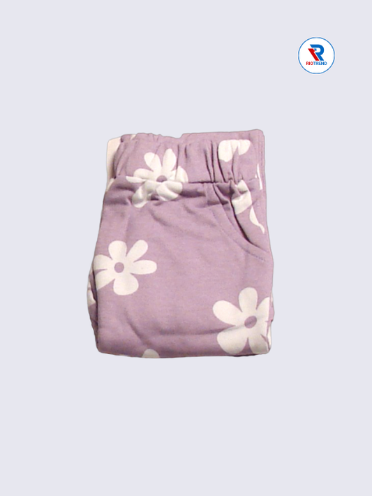 Girls Jeggings Pant 03 to 04yrs in Mauve Color(Folded)-RioTrend