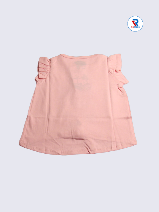 Girls Knot Top 02 to 10yrs in Pink Color (Back)-RioTrend