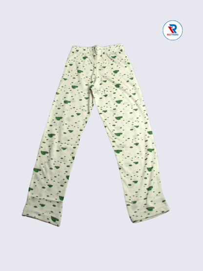 Girls Pyjama Pant 02 to 03yrs in White Color(Full)-RioTrend