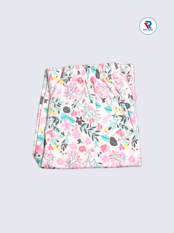Girls Pyjama Pant 05 to 06yrs in Light Multicolor Color(Folded)-RioTrend