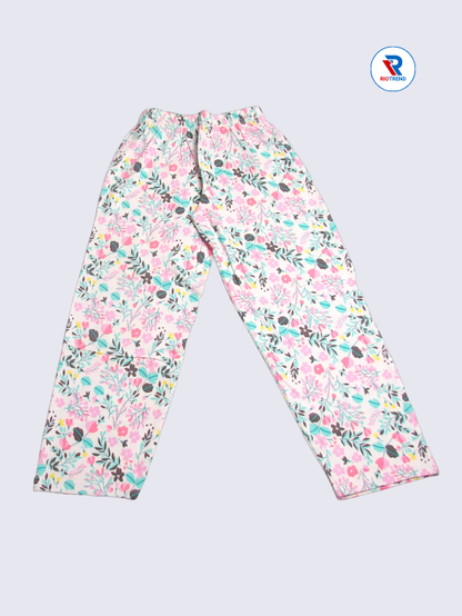 Girls Pyjama Pant 05 to 06yrs in Light Multicolor Color(Full)-RioTrend