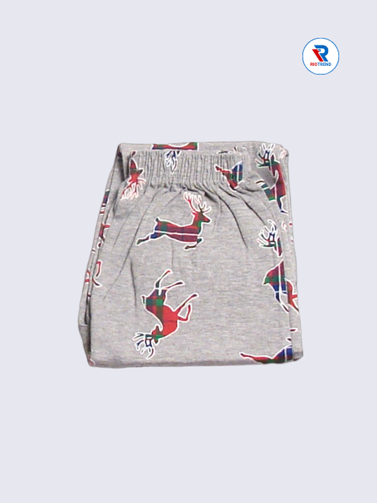 Girls Pyjama Pant 05 to 06yrs in Silver Color(Folded)-RioTrend