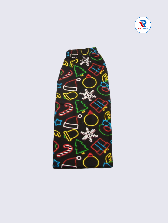 Girls Pyjama Pant 09 to 10yrs in Charcoal Color(Half Folded)-RioTrend