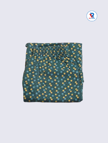 Girls Pyjama Pant 09 to 10yrs in Deep Teal Color(Folded)-RioTrend