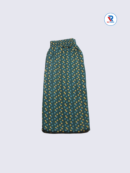 Girls Pyjama Pant 09 to 10yrs in Deep Teal Color(Half Folded)-RioTrend