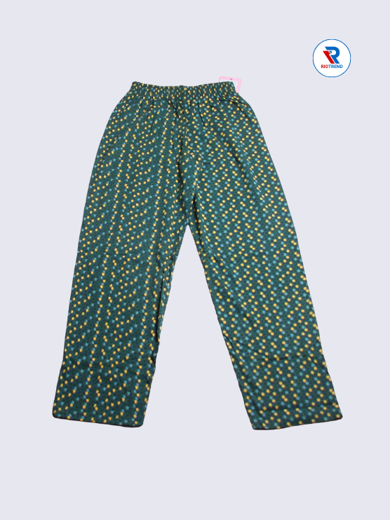 Girls Pyjama Pant 09 to 10yrs in Deep Teal Color(Full)-RioTrend