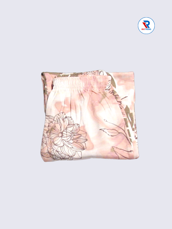 Girls Pyjama Pant 09 to 10yrs in Pale Peach Color(Folded)-RioTrend