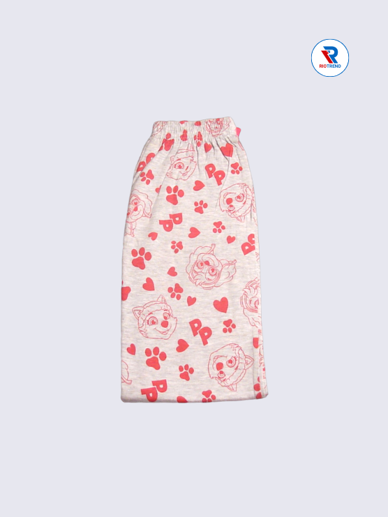 Girls Pyjama Pant 11 to 12yrs in Ash Grey Color(Half Folded)-RioTrend