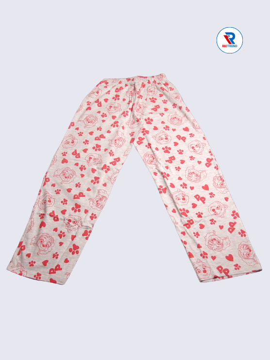 Girls Pyjama Pant 11 to 12yrs in Ash Grey Color(Full)-RioTrend