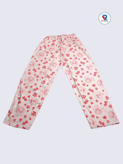 Girls Pyjama Pant 11 to 12yrs in Ash Grey Color(Full)-RioTrend