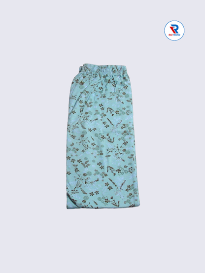 Girls Pyjama Pant 11 to 12yrs in Light Steel Blue Color(Half Folded)-RioTrend