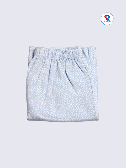 Girls Pyjama Pant 11 to 12yrs in Pastel Blue Color(Folded)-RioTrend