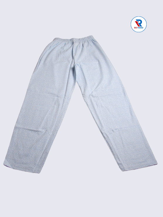 Girls Pyjama Pant 11 to 12yrs in Pastel Blue Color(Full)-RioTrend