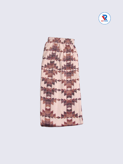 Girls Pyjama Pant 13 to 14yrs in Desert Sand Color(Half Folded)-RioTrend