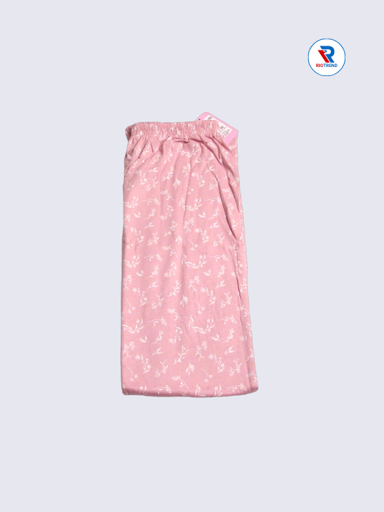 Girls Pyjama Pant 15 to 16yrs in Pale Pink Color(Half Folded)-RioTrend