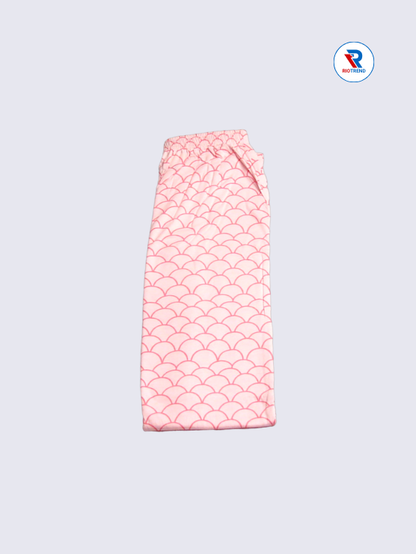 Girls Pyjama Pant 15 to 16yrs in Pink Color(Half Folded)-RioTrend
