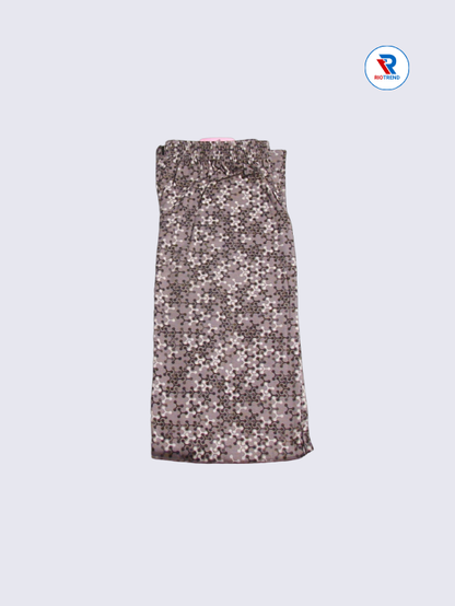 Girls Pyjama Pant 15 to 16yrs in Russet Color(Half Folded)-RioTrend