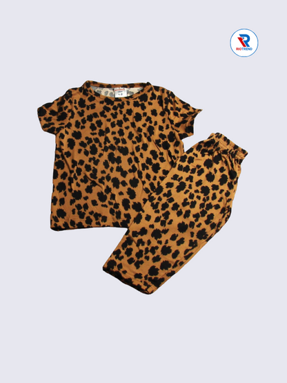 Girls Pyjama Set 01-12yrs in Bronze Color - RioTrend