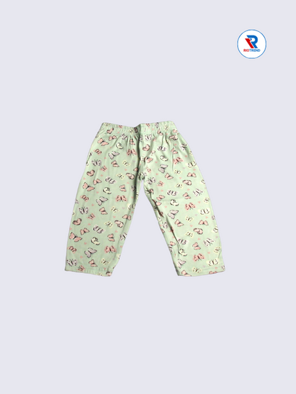 Girls Pyjama Pant 01-12yrs in Light Green Color - RioTrend