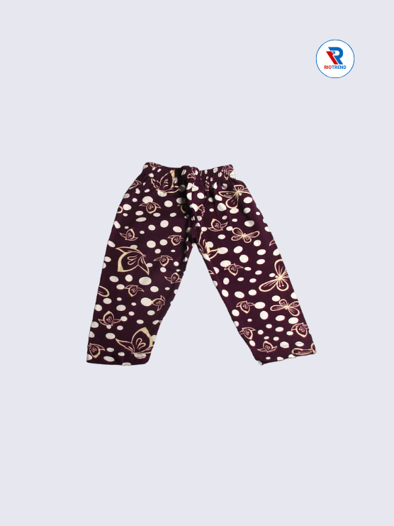 Girls Pyjama Pant 01-12yrs in Maroon Color - RioTrend