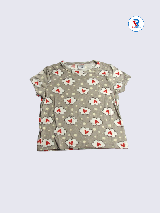 Girls Pyjama T-Shirts 01-12yrs in Tan Color - RioTrend