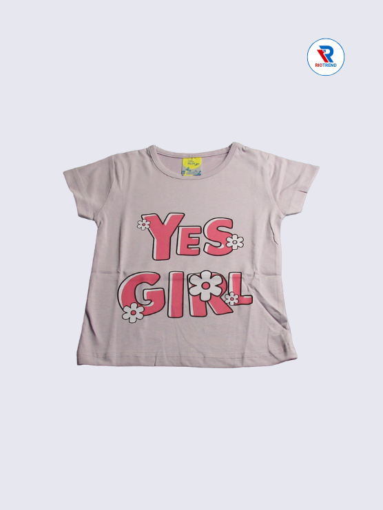 Girls T-Shirt Cotton 02-12Yrs Lavender and Pink Color - RioTrend