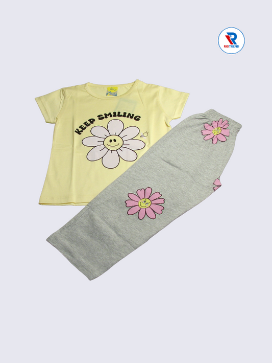 Girls Set Cotton 03-14Yrs Yellow Color - RioTrend