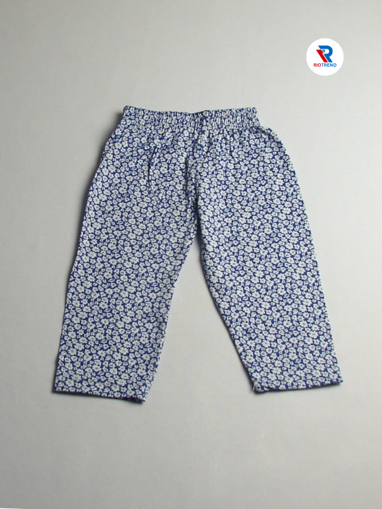 Girl's Cotton Pyjama Set Blue Color