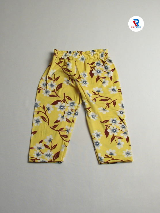 Girl's Cotton Pyjama Set Yellow Color