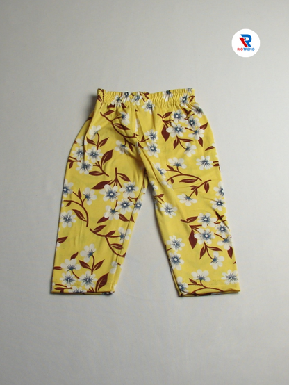 Women's Cotton Pyjama Set Yellow Color