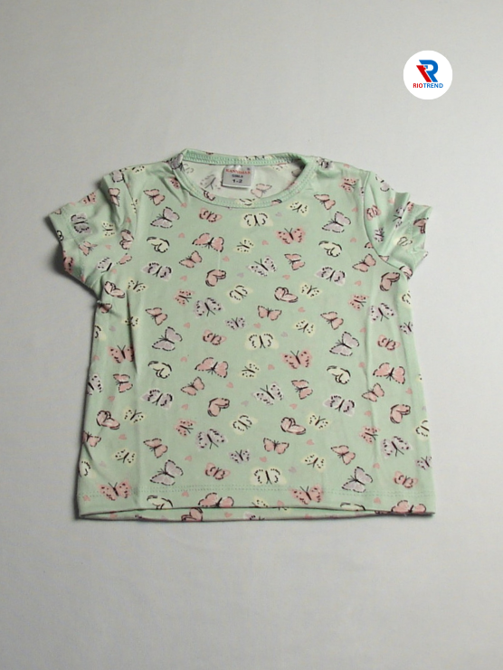 Girl's Cotton Pyjama Set Light Green Color