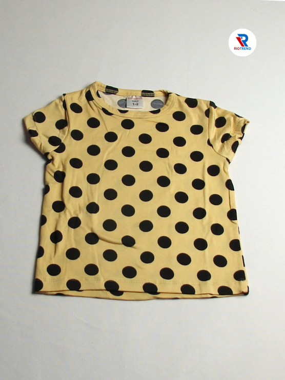 Girl's Cotton Pyjama Set Mustard Color