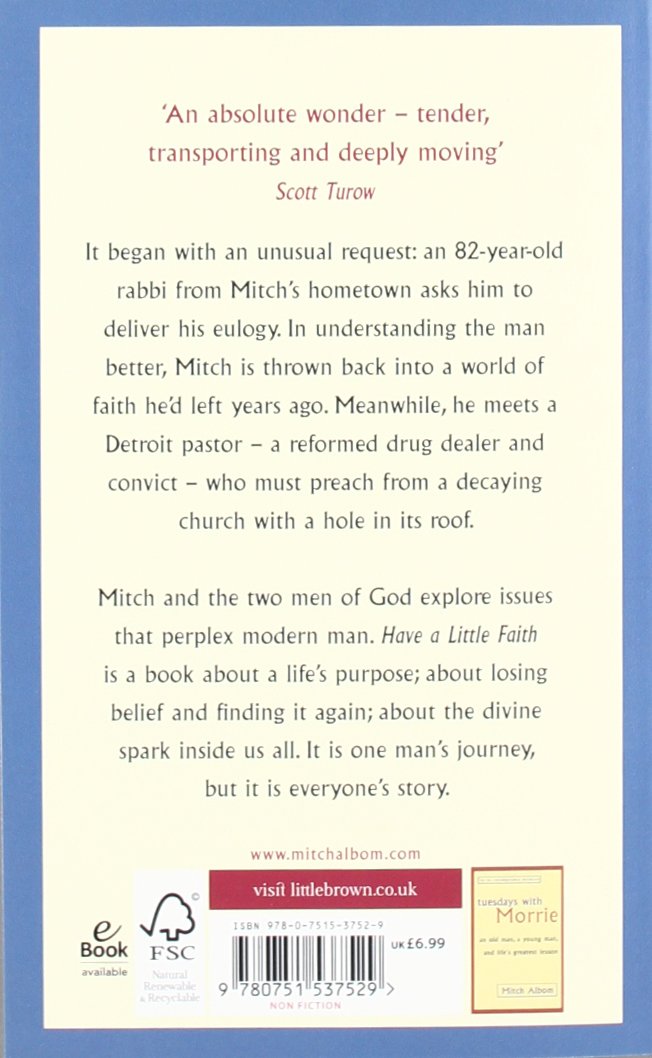 Have a Little Faith (English, Paperback, Mitch Albom)