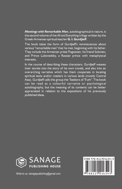 Meeting with Remarkable Men (English, Paperback, G. I. Gurdjieff)