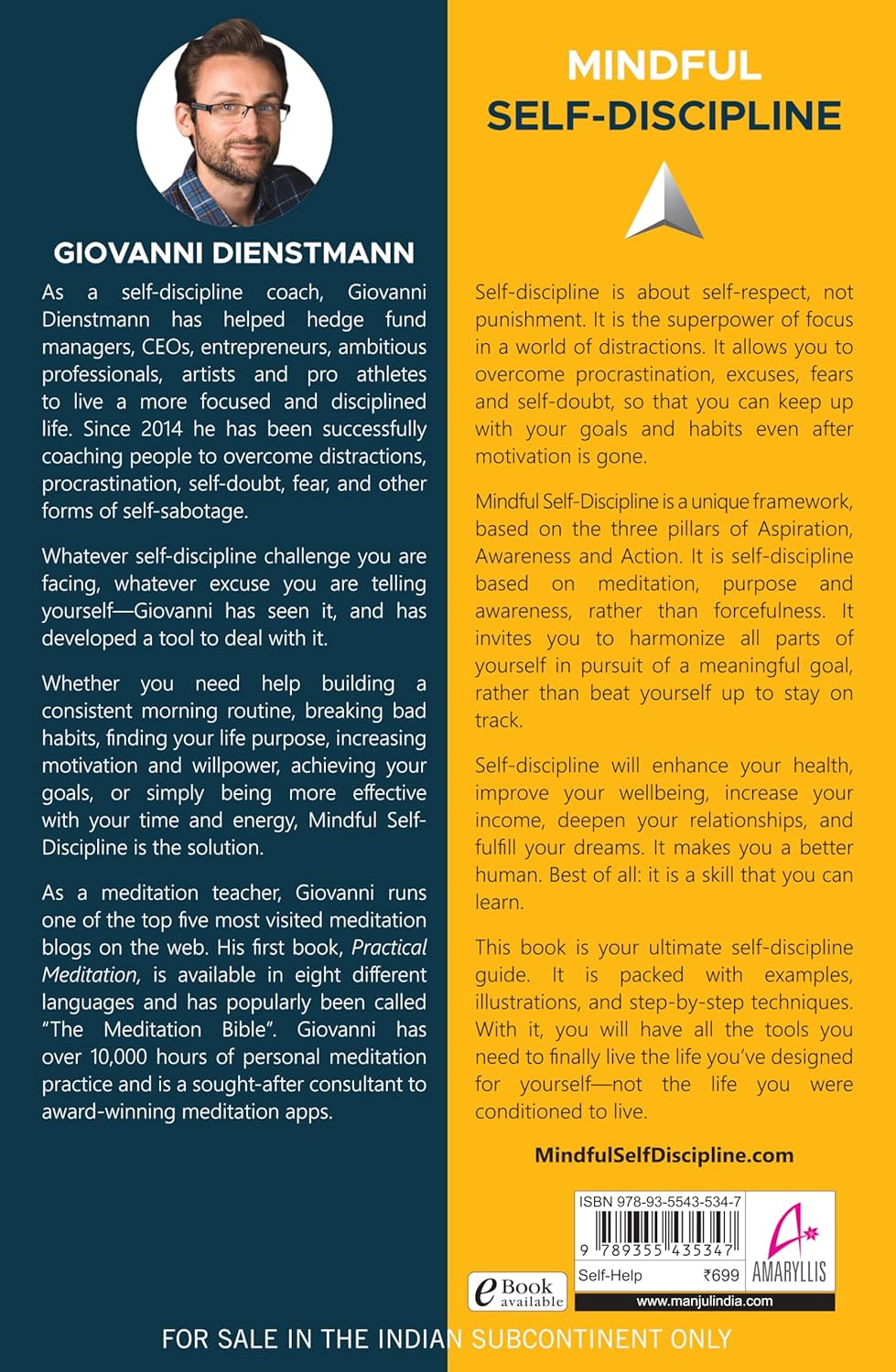 Mindful Self-Discipline (English, Paperback, Giovanni Dienstmann)