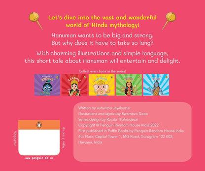 My Little Book Of Hanuman (English, Board Book, Ashwitha Jayakumar & Swarnavo Datta)