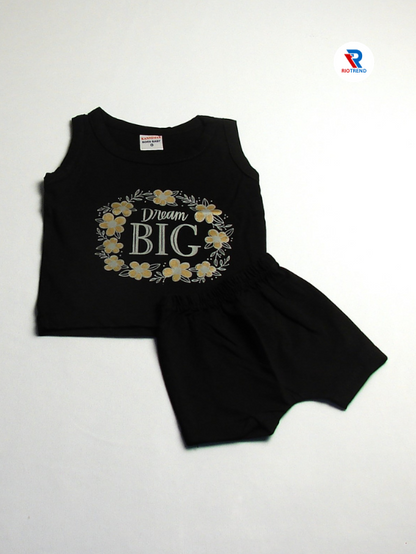 New Born Baby Clothes Set Boys & Girls Black Color