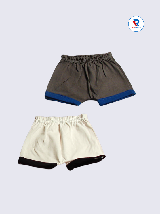 New Born Baby Clothing Set Boys & Girls (Pack of 2) - Classic & Elegant in Dark Gray and Cream Combo