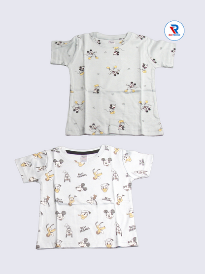 Newborn Baby Boys Clothing Set (Pack of 2) - Classy Silver and Grey Combo
