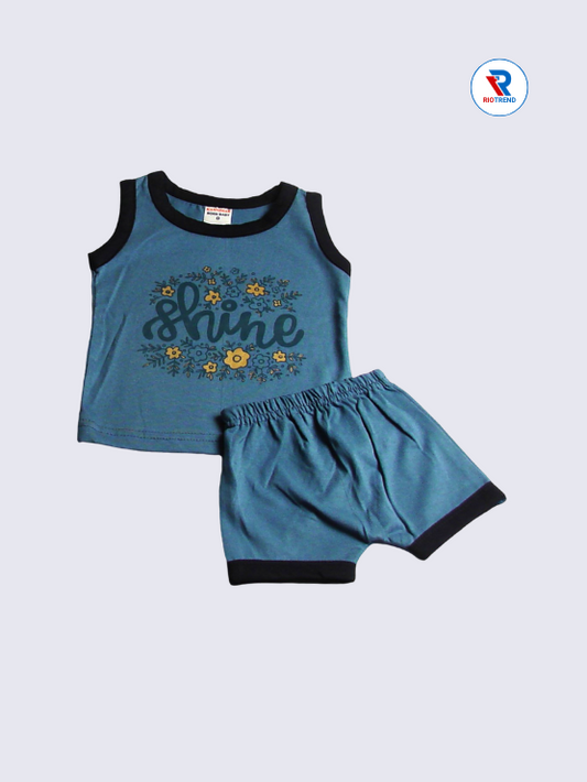 Newborn Baby Boys and Girls Set Charcoal Color RioTrend