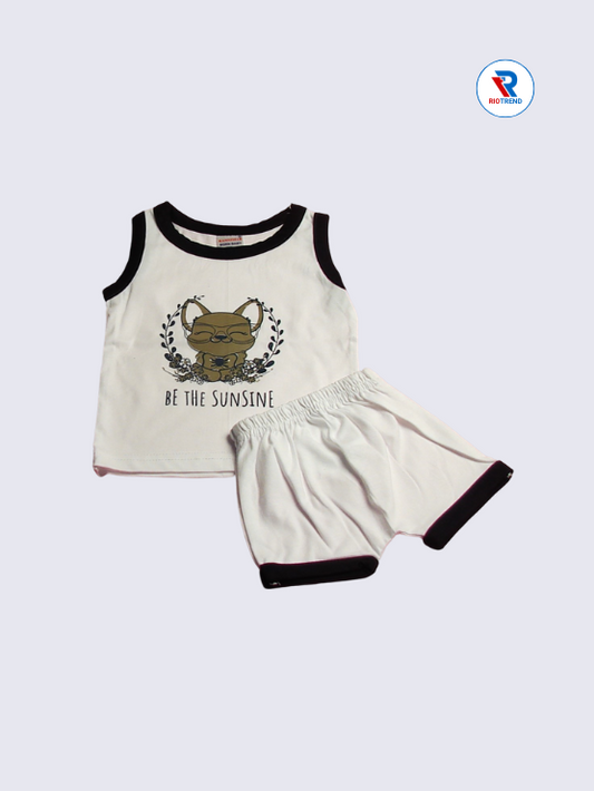 Newborn Baby Boys and Girls Set White Color RioTrend