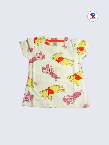Newborn Baby Girls Top 06-12M Cream Color RioTrend