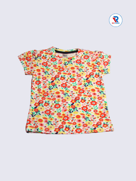Newborn Baby Girls Top 12 to 24M Multicolor RioTrend
