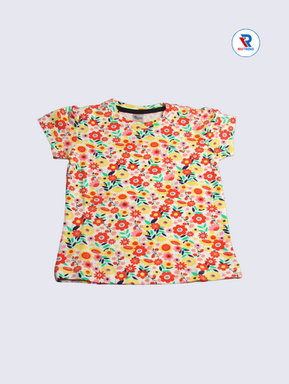 Newborn Baby Girls Top 12 to 24M Multicolor RioTrend