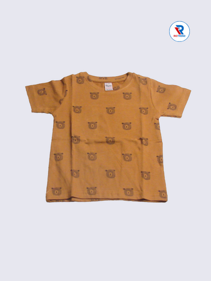 Newborn Baby Boys T-Shirt, Brown and Black, Size 18-24 Months