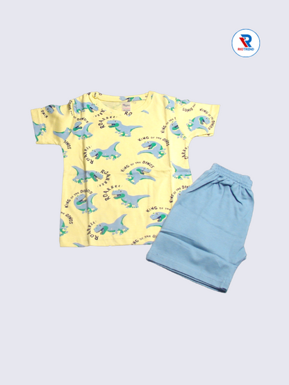 Newborn Baby Boys T-Shirt and Shorts Set, Transparent Yellow, Size 18-24 Months