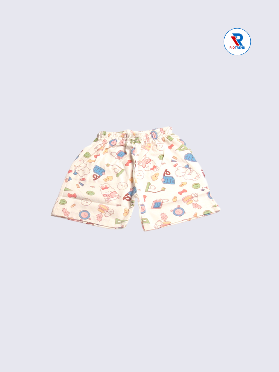 Newborn Baby Girls Shorts, Cream, Size 18-24 Months