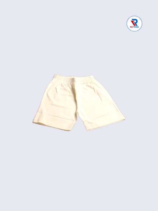 Newborn Baby Boy Shorts, Cream, Size 6-12 Months