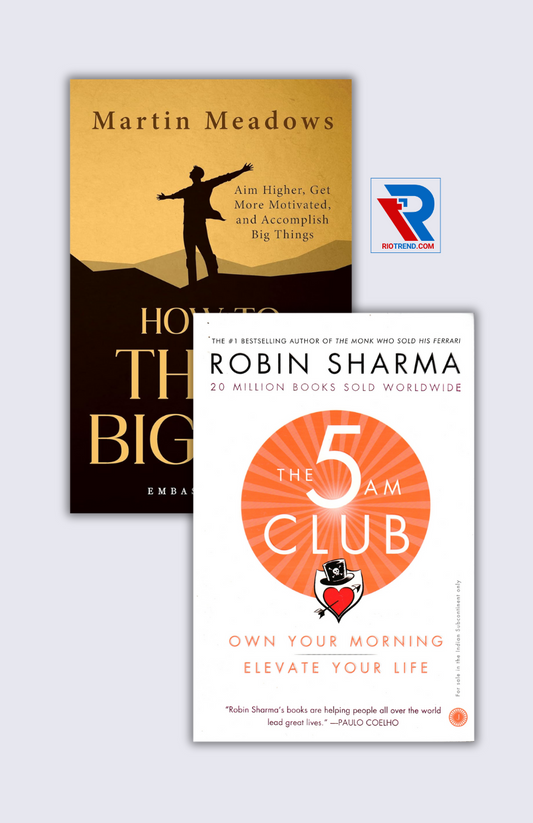Rise Early Dream Big (Set of 2 Books):The 5 AM Club and How to Think Bigger (English, Paperback, Robin Sharma, Martin Meadows)